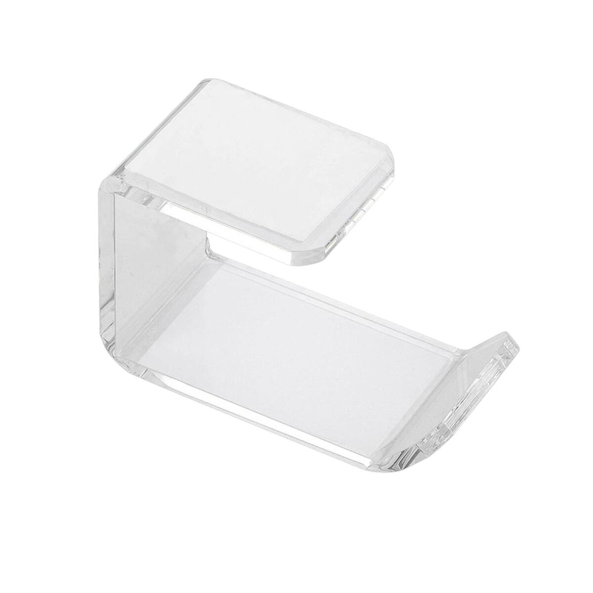 2x Acrylic Headphone Hanger Holder Desk Display Bracket with Adhesive Glues