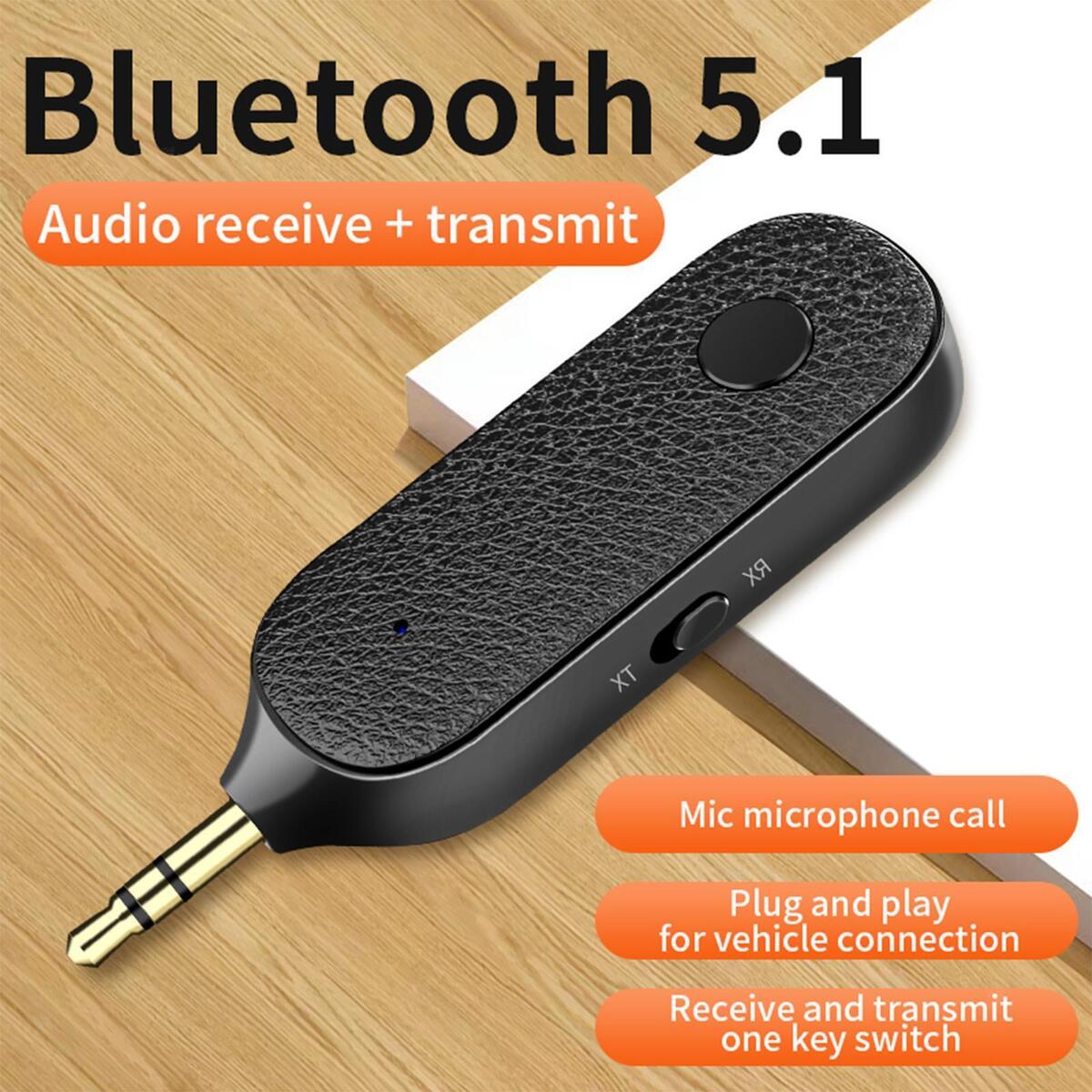 5.1 Transmitter Receiver for Car, Audio Transmitter Receiver Adapter, for Music