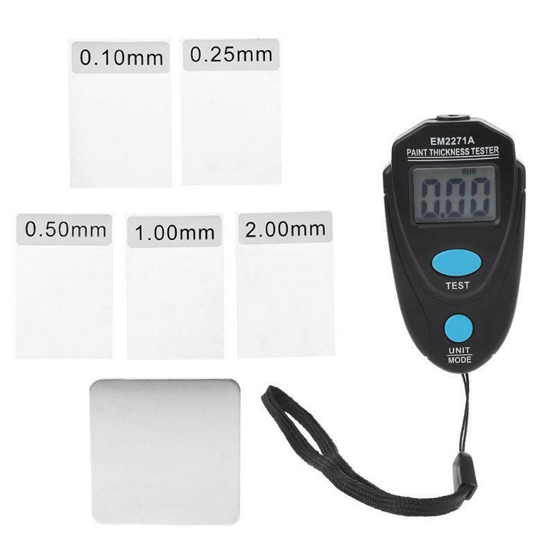 EM2271A Digital Fe/NFe 0.00-2.20mm Thickness Tester Car Auto Paint Coating Gauge