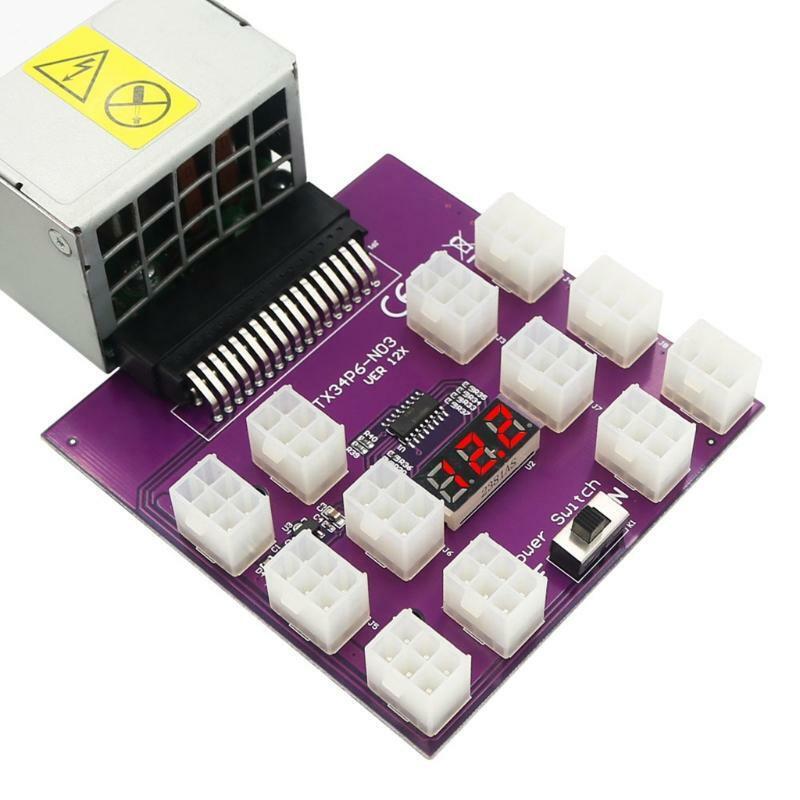 ATX 6Pin Power Connector Power Switch Breakout Board ATX34P6-NO3 VER 12X
