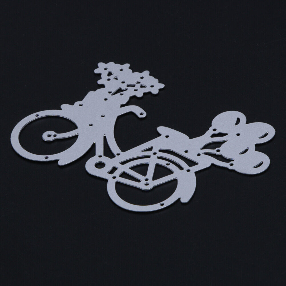 DIY Lovely Bike Bicycle Metal Cutting Dies Stencil For Scrapbooking Paper