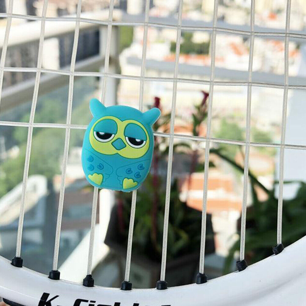 2pcs Cartoon Animal Silicone Racquet Tennis Racket Anti Shock Absorber (H)