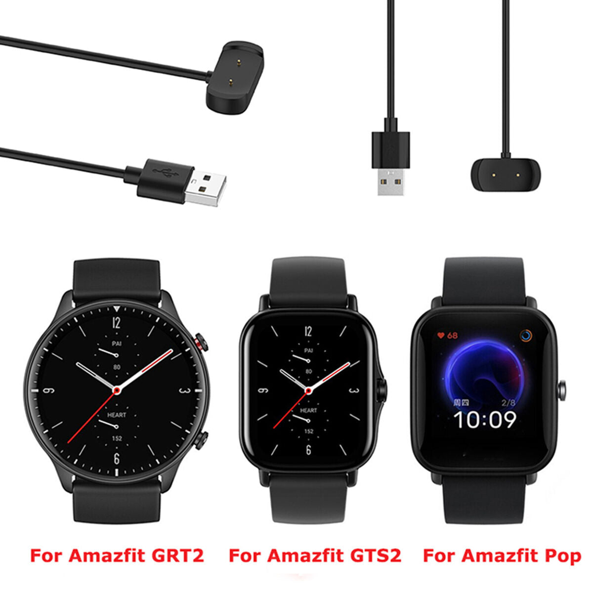 Line Wire Charger Charging Cable Dock for Amazfit T-Rex pro/Zepp E/ Zepp Z Watch