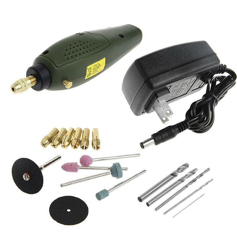 Mini Electric Drill Milling Set 12V DC Grinder Drill Engrave Tool