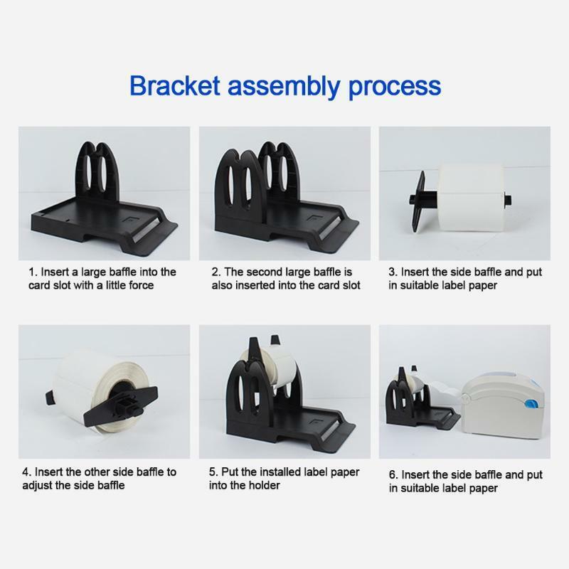 Office Printer Roll Paper Holder Thermal Barcode Rack Paper Support Rack
