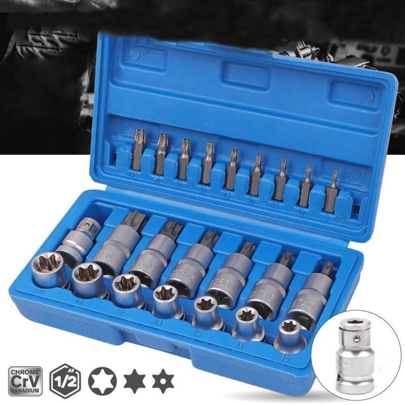 Torx Bit Socket Set Gifts for Men Vehicle Maintainer for Car Repair Antirust