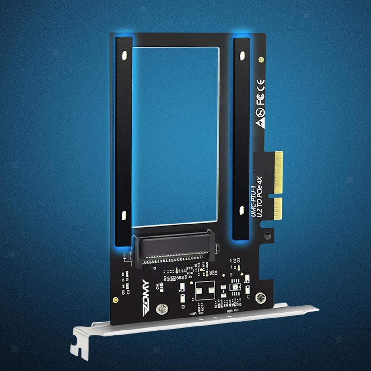Riser Card PCI  U.2 Adapter Board  to SSD Converter
