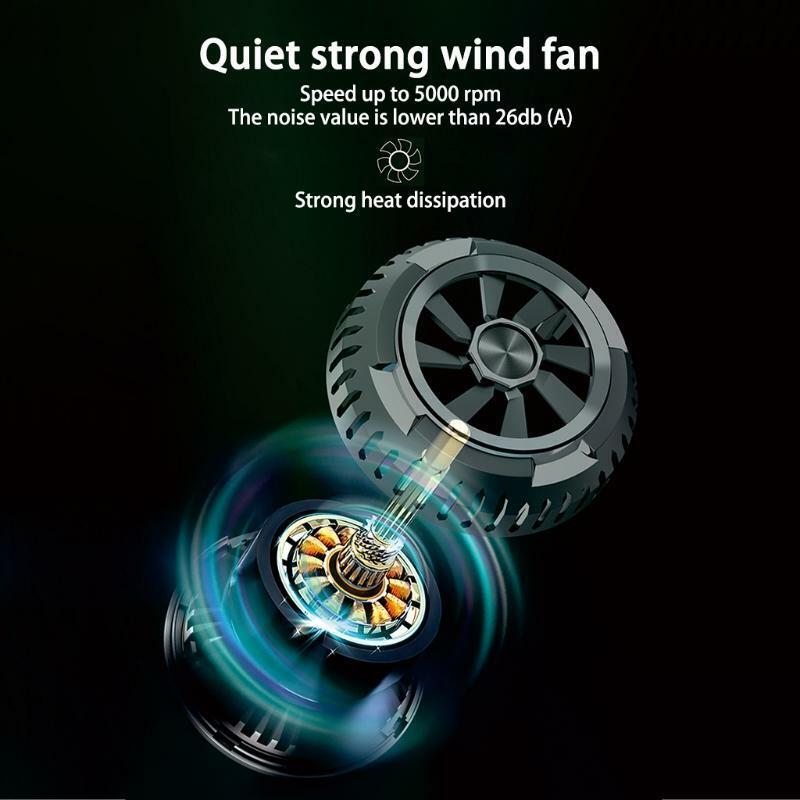 Phone Cooler Active Cooling Fan Phone Radiator Play Games Watch Videos Above 4.5