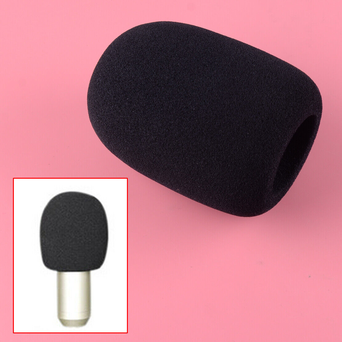 Windscreen Microphone Sponge Foam Cover Fit for Audio Technica AT2020 Black ld