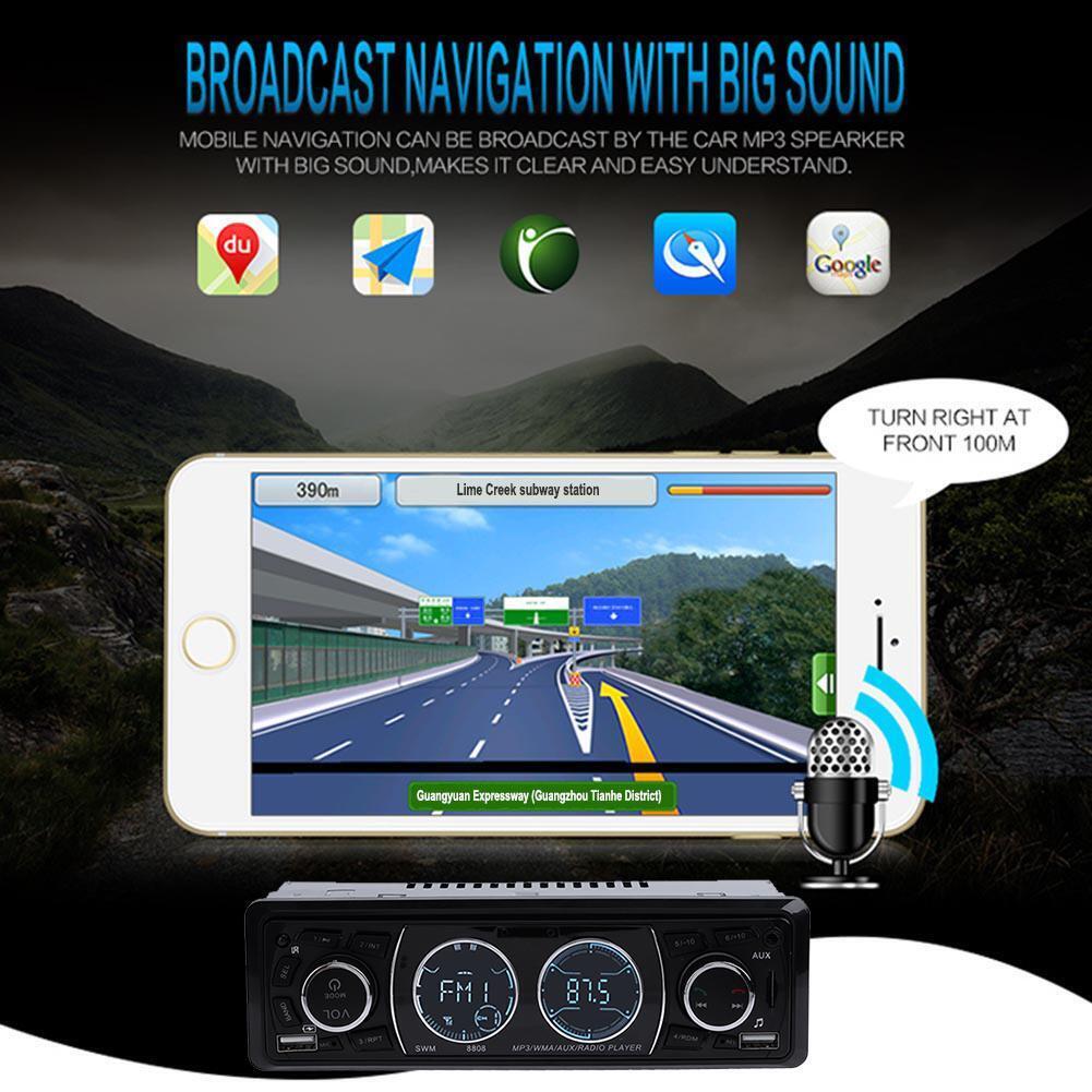 12V Stereo Bluetooth-compatible Car Audio MP3 Player USB FM Radio U Disk Me