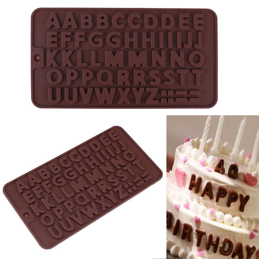 26 Alphabet Silicone Chocolate Mold DIY Fondant Cake Decor Jelly Mould