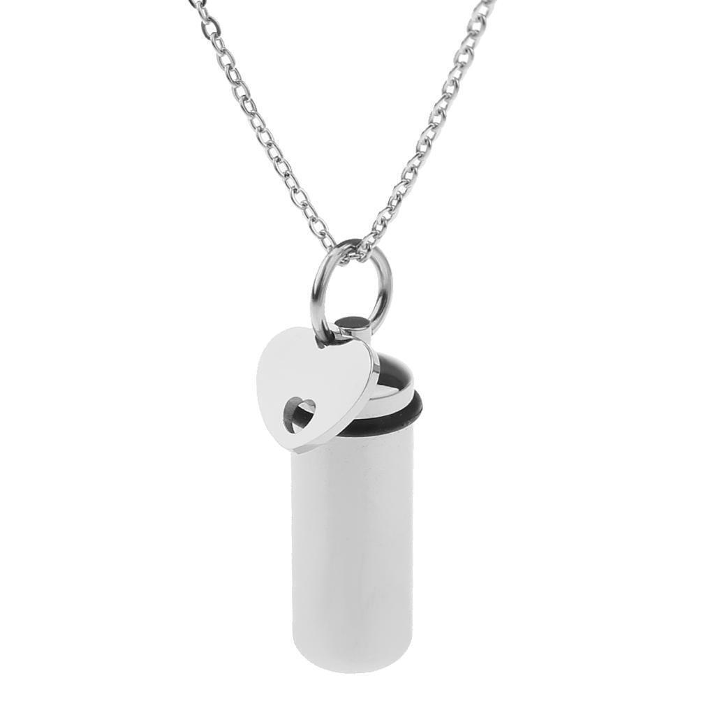 Charm Cremation Jewelry Ashes Keepsake Memorial Urn Necklace with  Heart