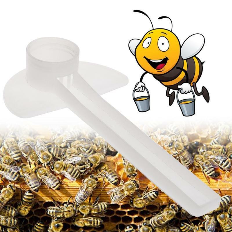 10pcs Bee Feeder Water Drink Feeding Beekeeping Apiculture Tool Beehive Plastic