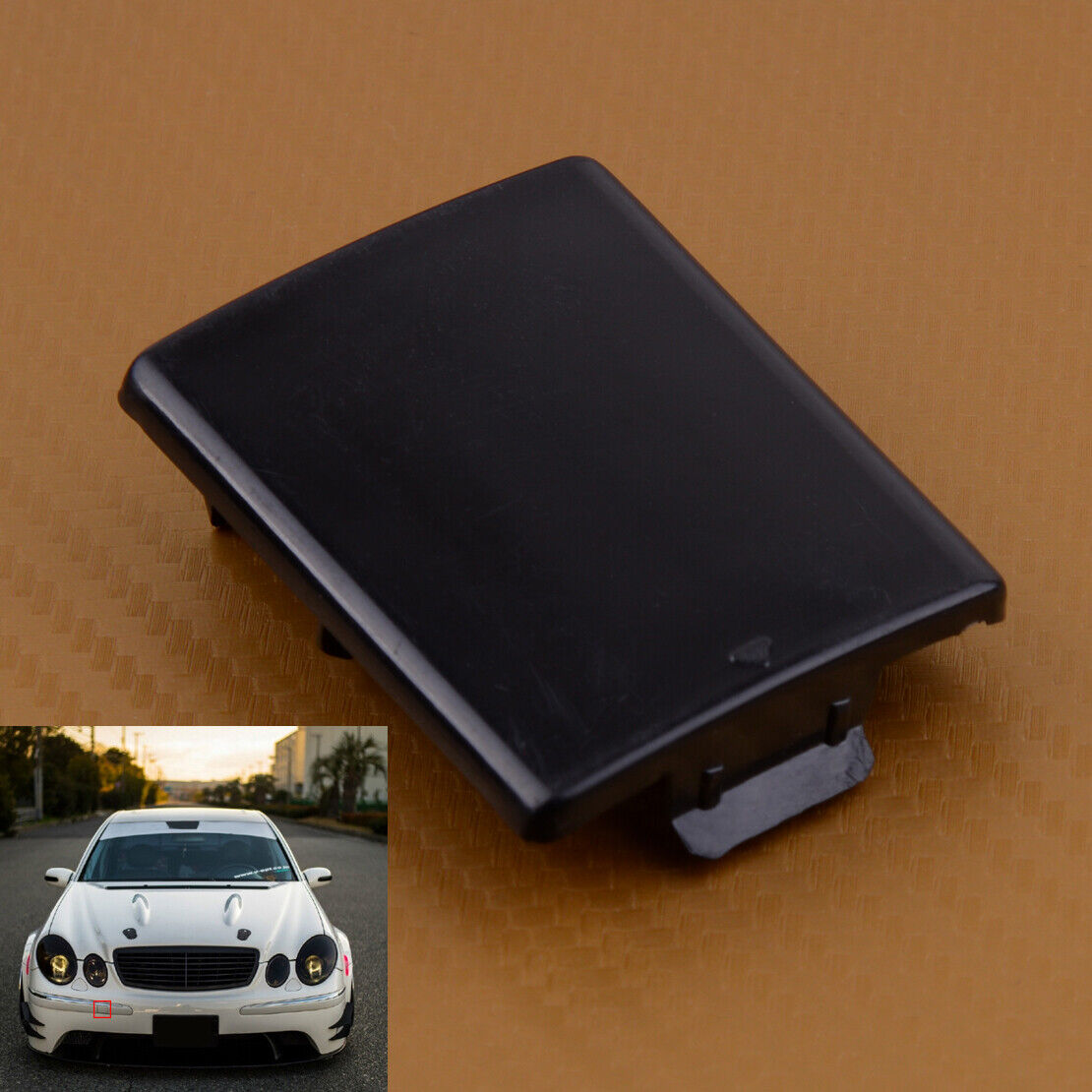 Front Bumper Tow Eye Hook Cover Fit For Mercedes-Benz E Class E320 Li