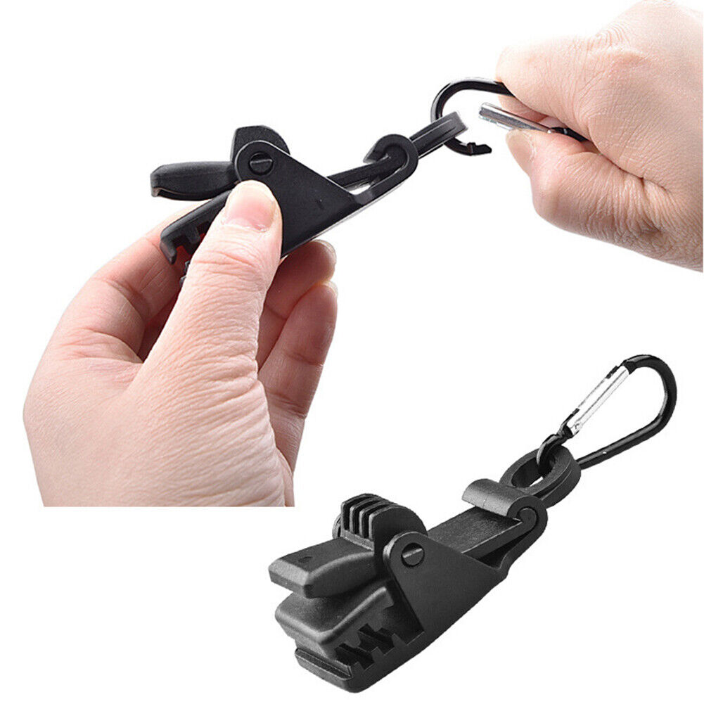 Tarpaulin Tent Clamp Fix Buckle Outdoor Camping Awning Windproof Rope Clip