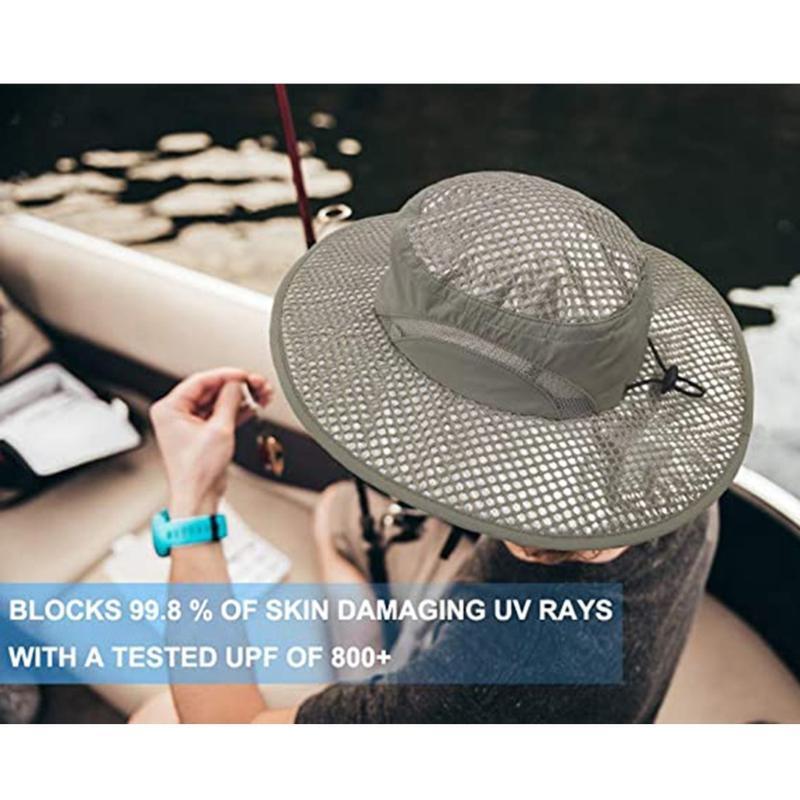 UPF 800+ Women's Men's Beach Hat - Sun Protective with UV Reflective Technology