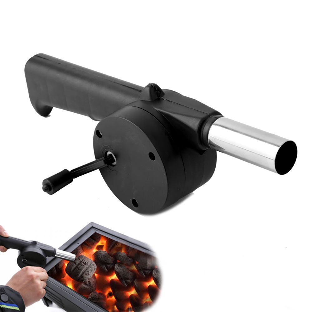 Portable Outdoor Picnic Barbecue Fan BBQ Grill Air Blower Fire Bellows Tools