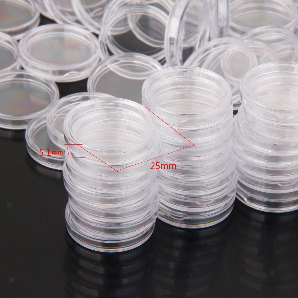200/lot Transparent Commemorative Coin   Organizer Container Holder