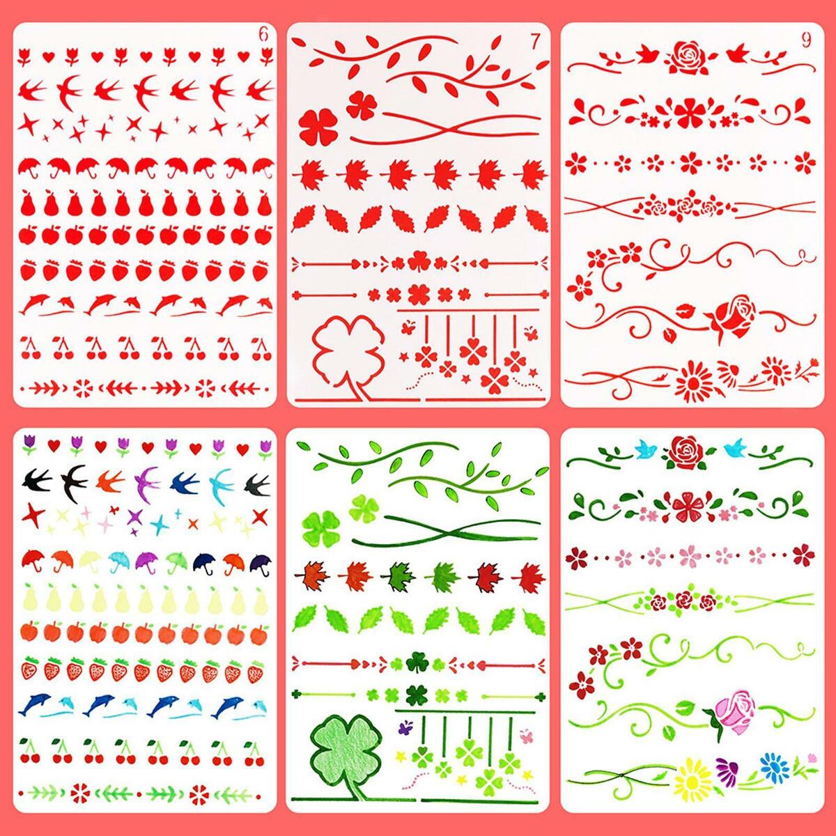 Mixed  Template Stamp Stencil Lace for  Card Making