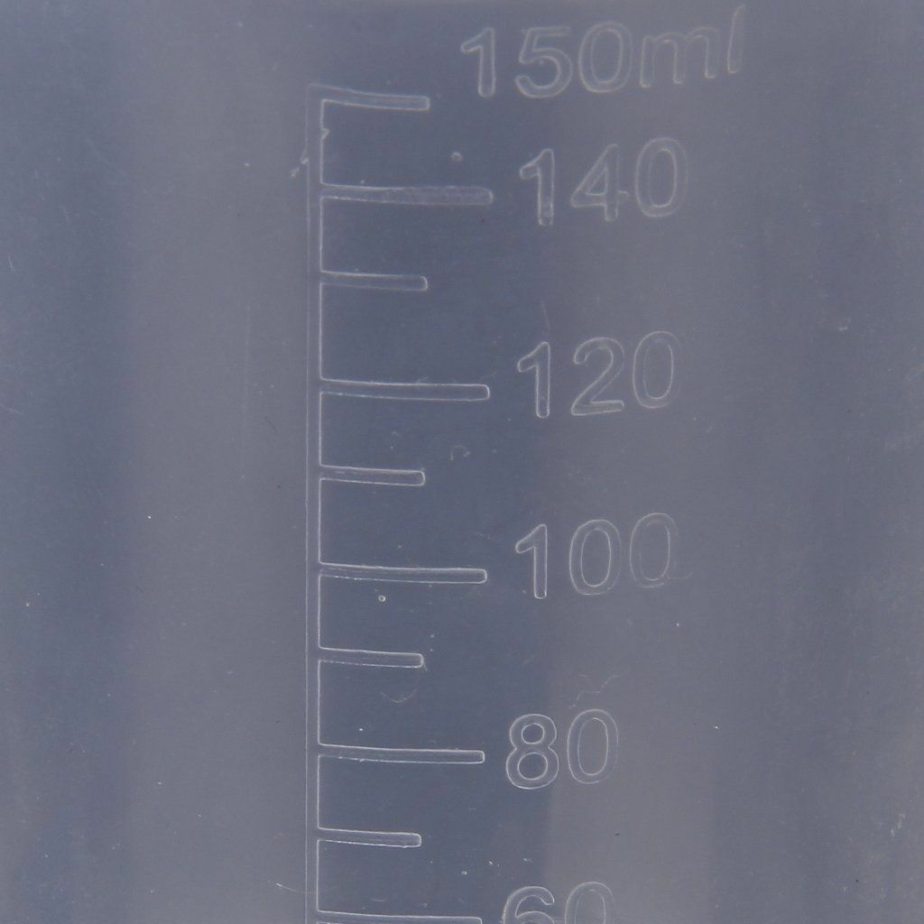 150ml Transparent Graduated Beaker Measuring Cup Plastic HY