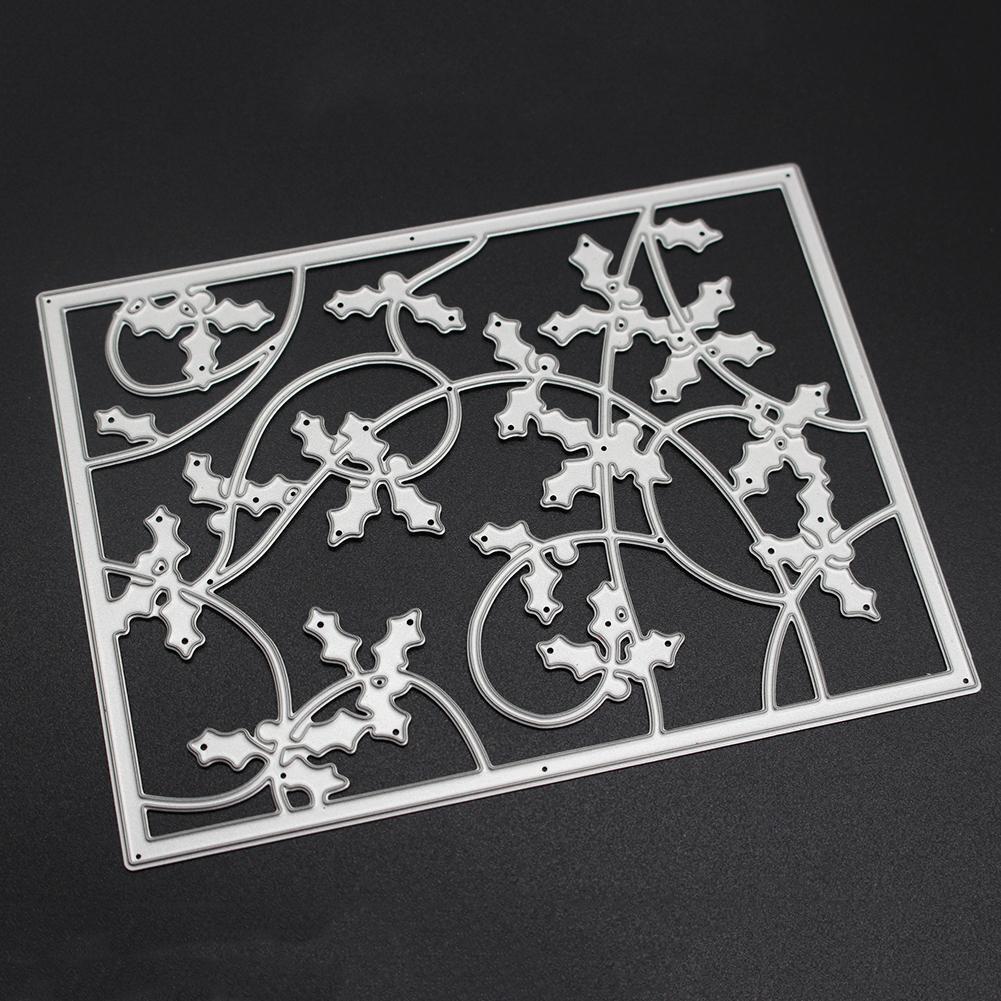 Retangle Leaves Metal Cutting Die Stencil Scrapbook Template Photo Craft
