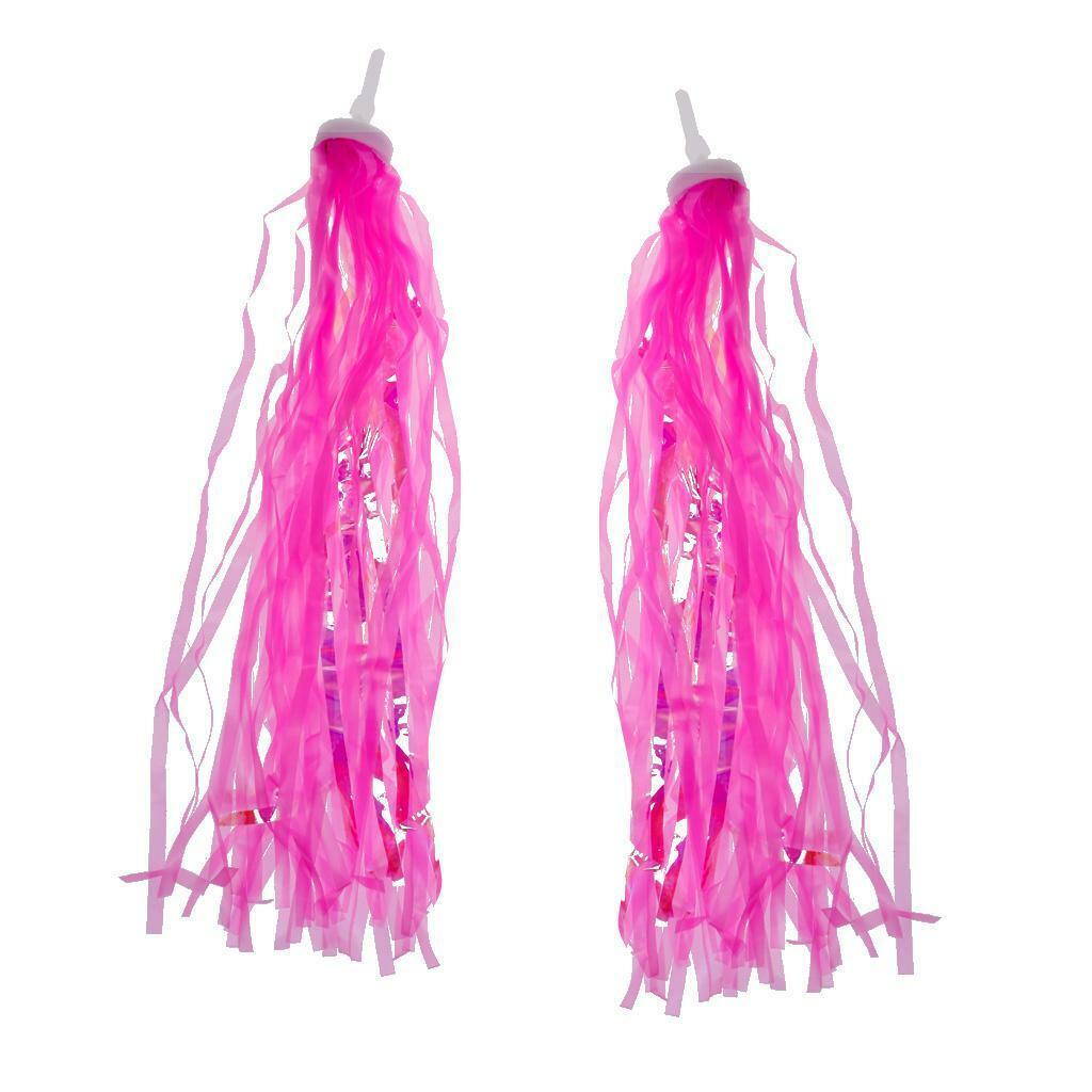 Scooter Bicycle Rubber Handlebar Grips   with Tassels Set