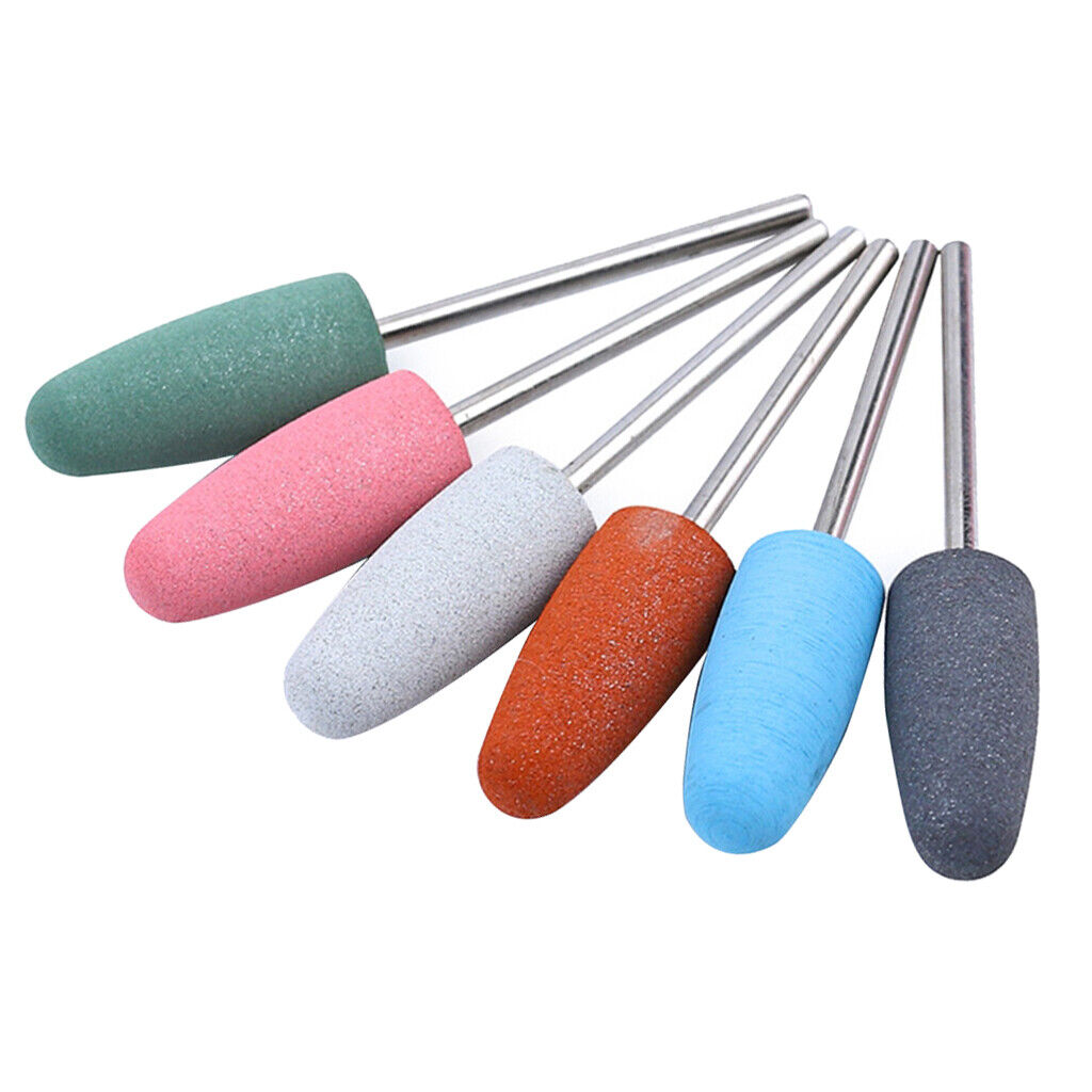 6pcs Silicone Polisher  Nail   For Electric Manicure