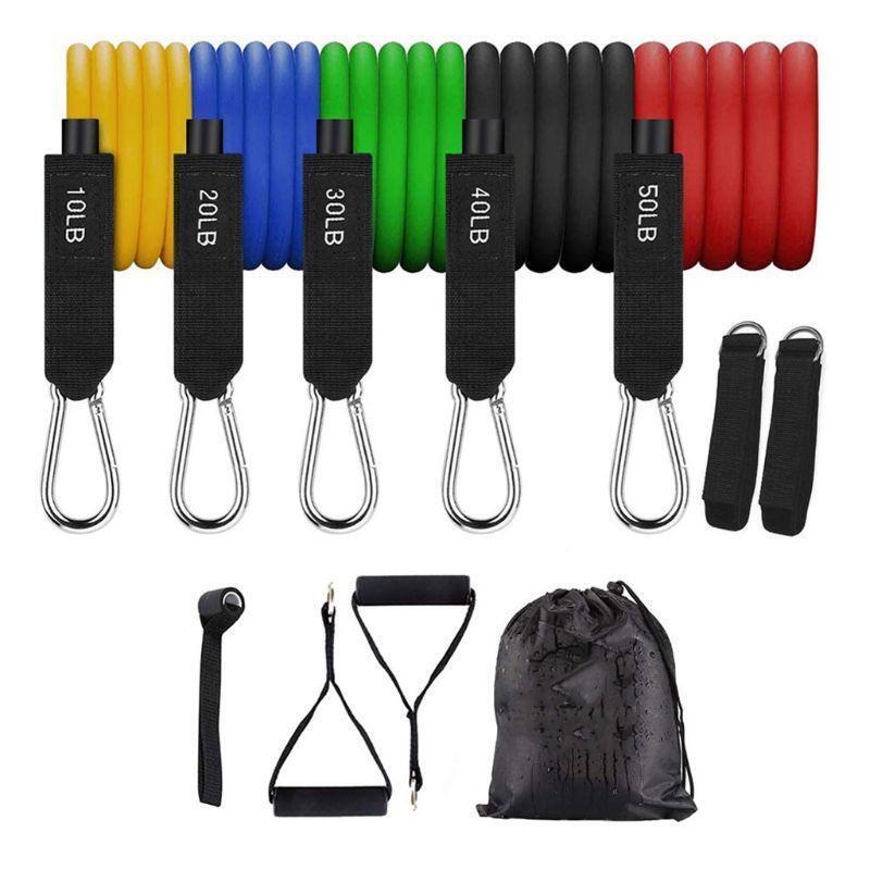 11 Pcs Foldable Chest Expander Sculpt Yoga Rally Robust Resistance Sturdy Sports