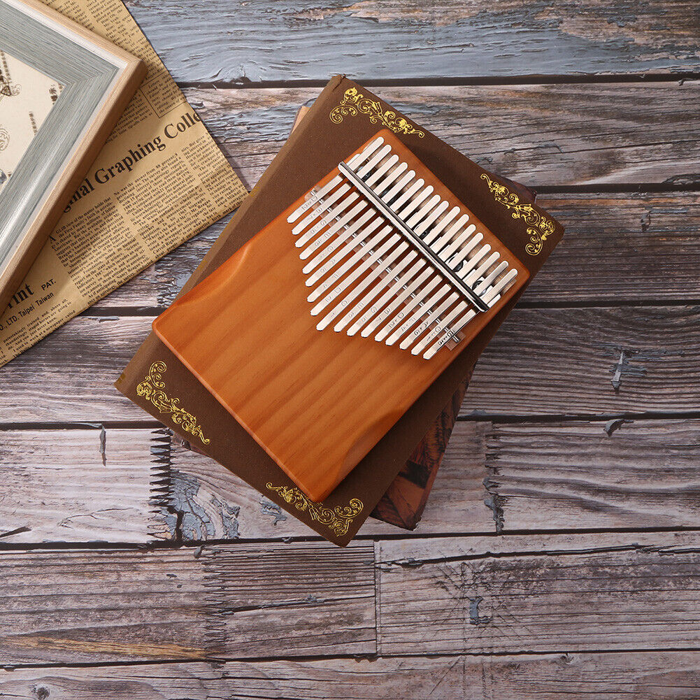 Pine Wood Kalimba Percussion Musical Instrument 17 Keys Thumb Piano (B)