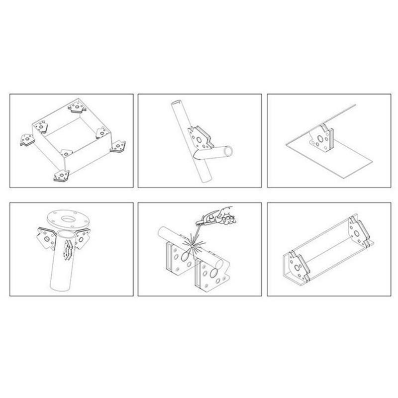 Multiple Angles Triangle Welding Positioner with Magnetic 45° 90° 135° Tool Set