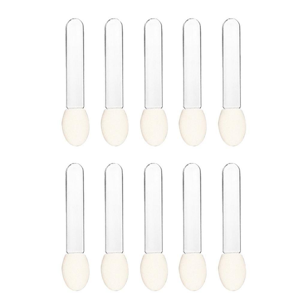 10pcs Disposable Eyeshadow Brush Sponge Tipped  Makeup Tool , Eyeshadow