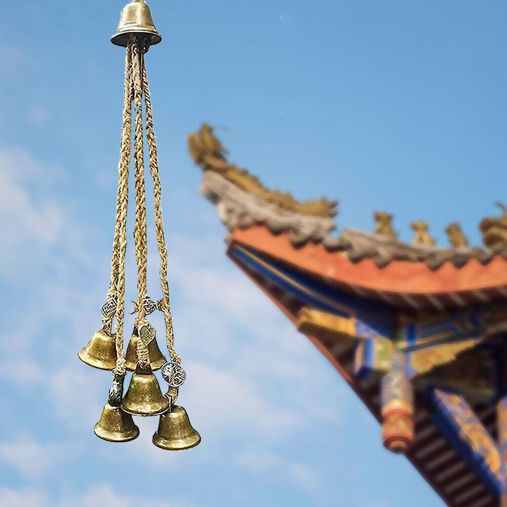 6pcs Blessing Bell Evil Spirit Witch Wind Chime Charm Witchcraft Home Decor