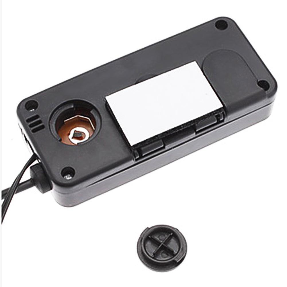 DC12V Digital Car Thermometer Mini LCD Backlight Temperature Meter (Green)