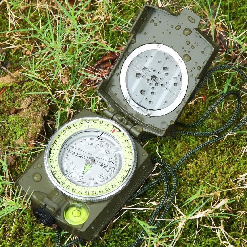 Survival Emergency Luminous Sighting Compass,Multifunctional North Green Compass