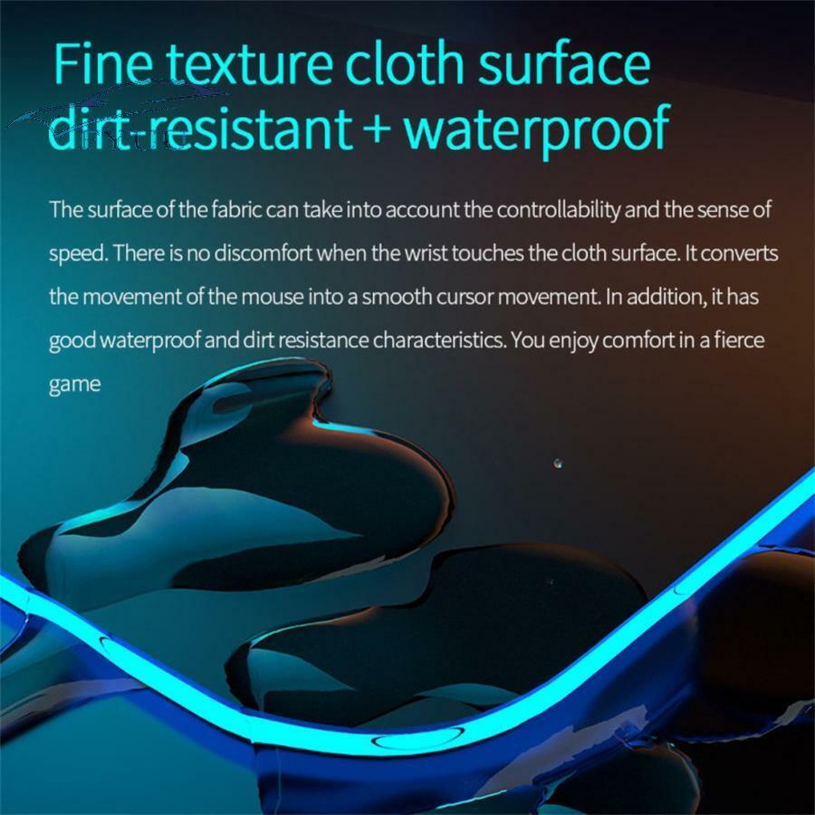 RGB Gaming Wireless Charging Computer Mouse Pad Luminous for PC LaptopTable Mat