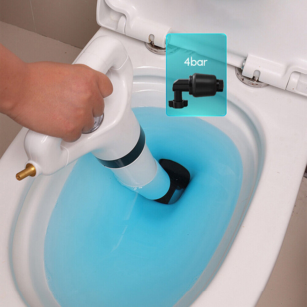 Portable Clogged Remover Toilet Plungers One Shot Floor Air Drain Dredge