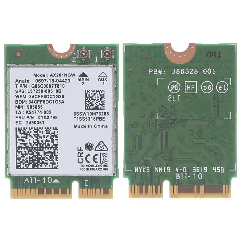 WiFi 6 Card AX201NGW 802.11ac AX Wireless M.2 Key Bluetooth-compatible Adapter