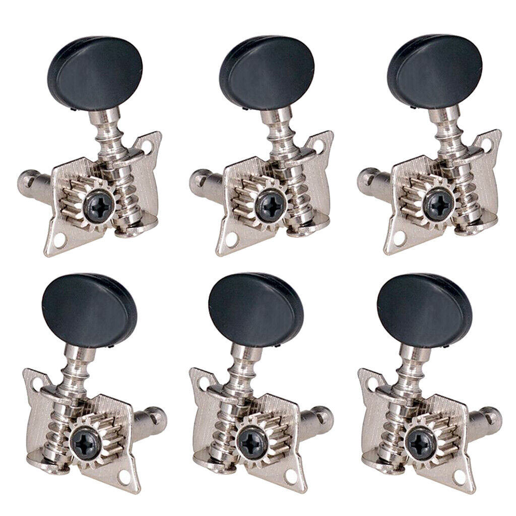 Guitar  3Right3Left Tuning Keys  for Acoustic Guitar  Black