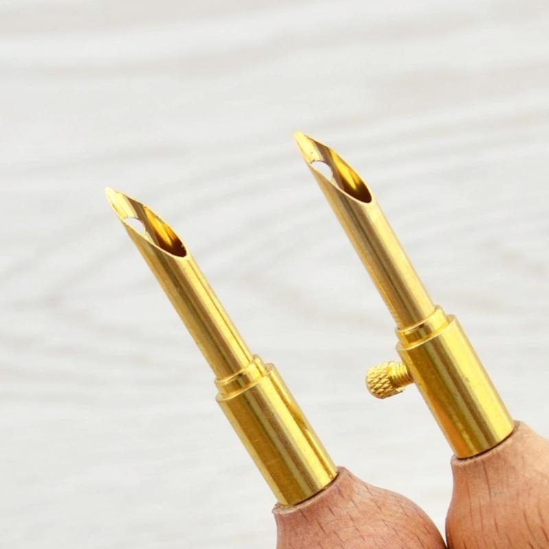 Knitting Embroidery Punch Threader Needle Pen Adjustable Sewing Accessories DIY
