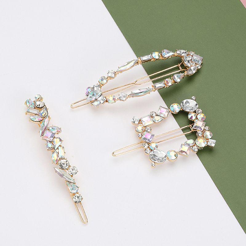 3 Pcs/set Fashion Luxury Women Hairpin Set Bridal Barrettes  Wedding Hair Clip