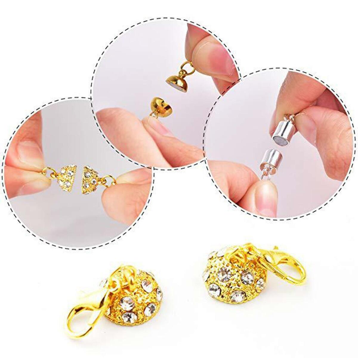 6Pcs Magnetic Clasp Ball/Cylinder  Magnetic  Clasps