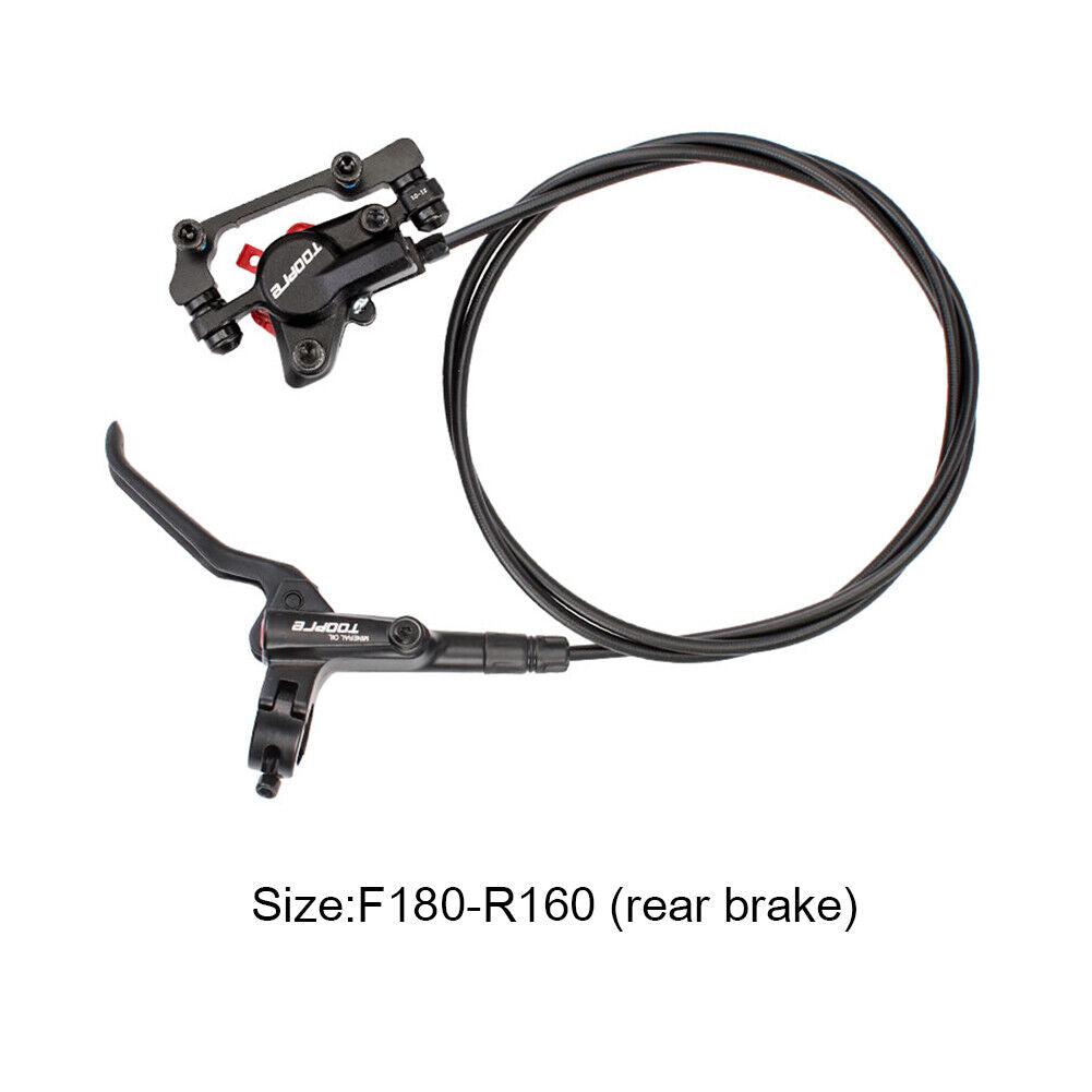 TOOPRE Hydraulic Brake Kit MTB Bike Rear Disc Brakes (Rear Brake-Left)