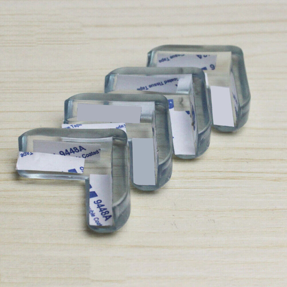 4pcs Clear Baby Safety Protector Table Furniture Corner Protection Bumper