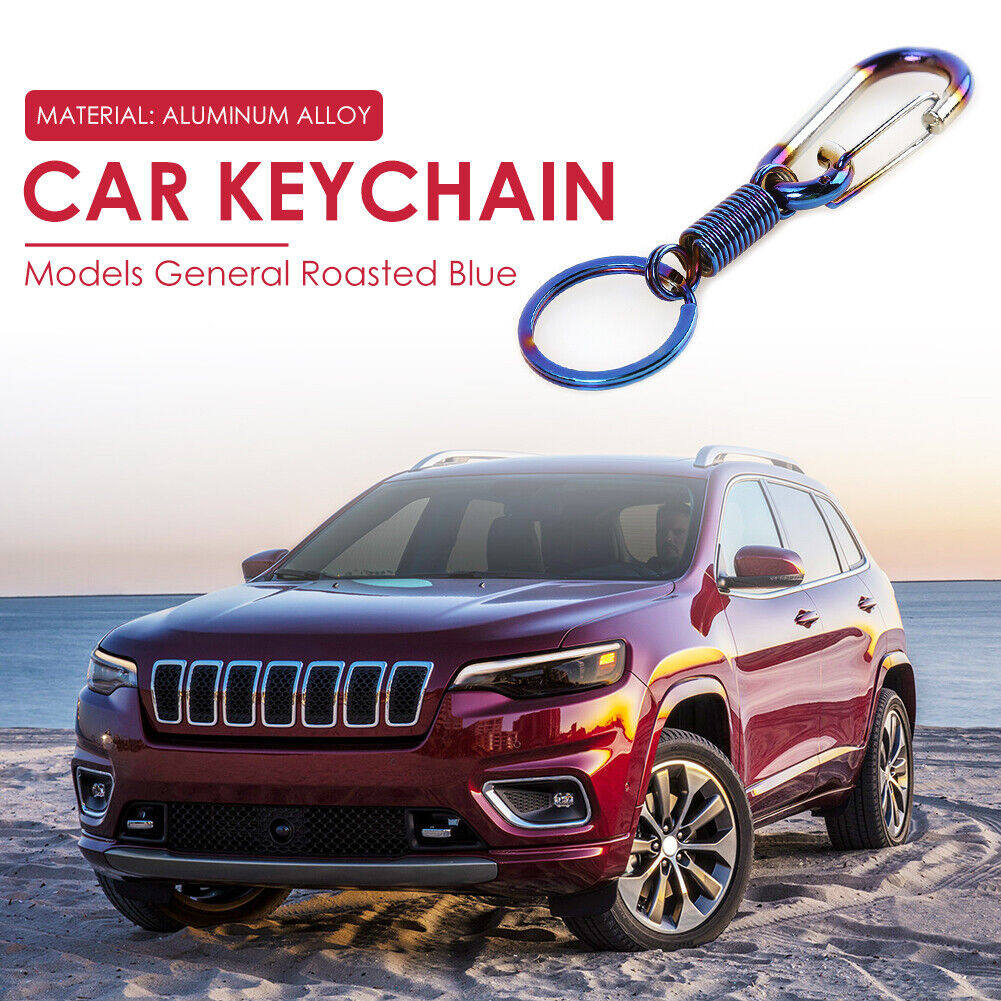 Burnt Blue Metal Keychain Aluminum Alloy Car Key Chain Ring Auto Styling