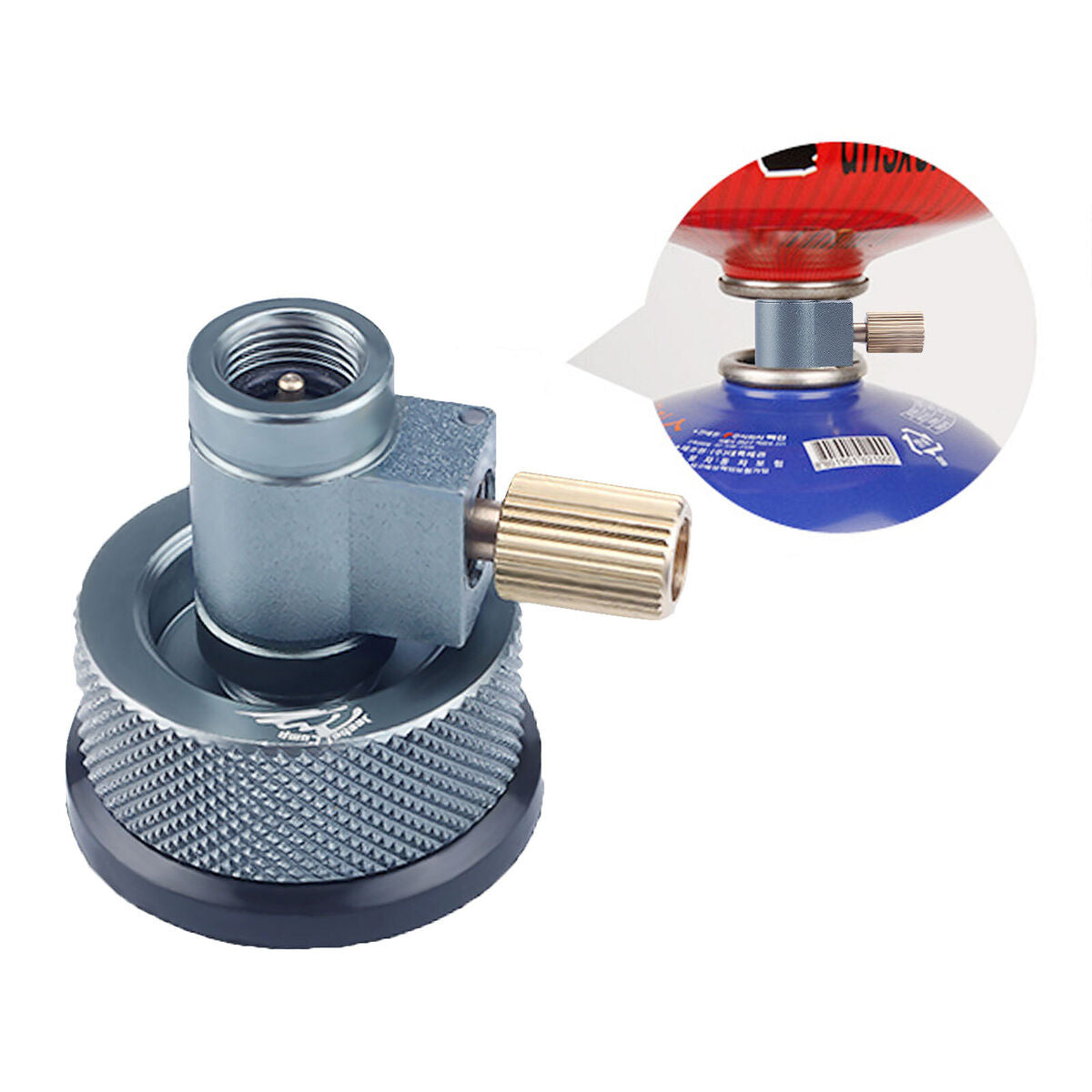 Gas Tank Adapter without Pressing Design Gas Tank Valve for Outdoor Usage