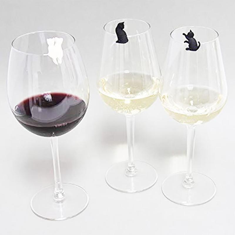 Wine Glass Markers 6pcs Bar Pub Hotel Dining Table Cocktail Glass Party Supply