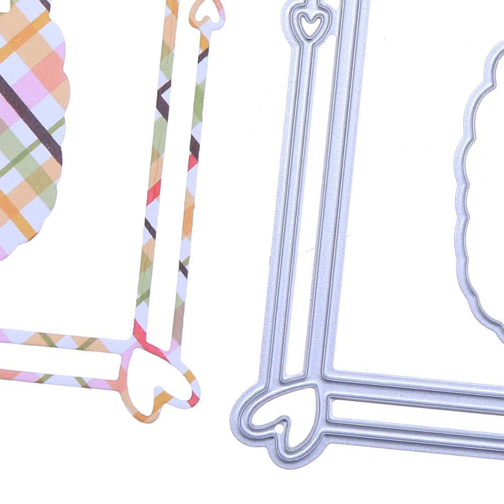 2pcs Rainbow Frame Metal Cutting Die Embossing Stencil for DIY Scrapbooking