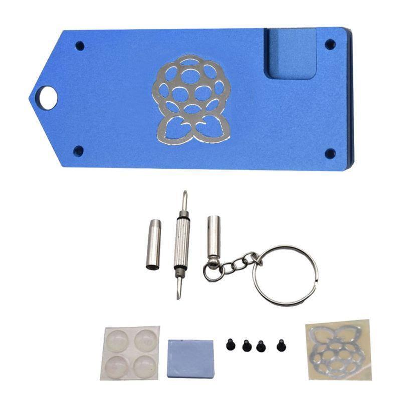 1Set ZV2 Aluminum Protective Case Metal Enclosure Shell for Raspberry Pi Zero W