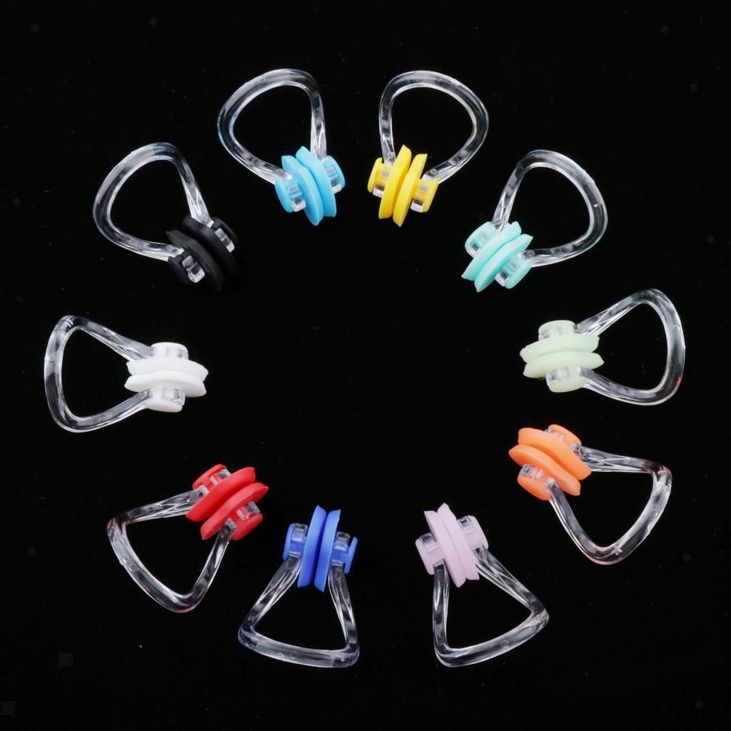10x Swim Swimming Nose Clips + Black In Ear Plug Earplug for Water Pool