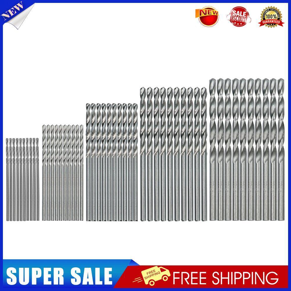 50pcs 1.0-3.0mm Round Handle HSS Twist Drill Woodworking Drill Bit Set Tool